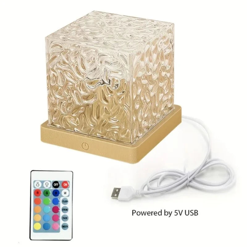 16-Color LED Water Ripple Night Light